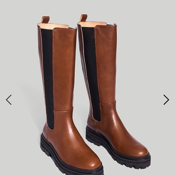 NWT Madewell Pull-on Tall Lugsole Boots color stable - Picture 3 of 7